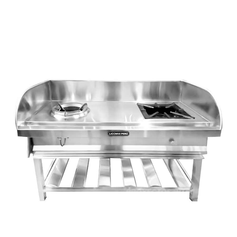 COCINA INDUSTRIAL DE 01 HORNILLA CON 01 HORNILLA WOK/CHIFERA